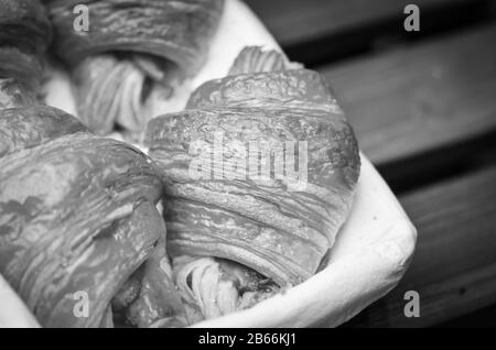 Traditionelle tschechische Köstlichkeiten auf dem lokalen Markt Stockfoto