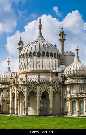 Brighton Pavilion, der Rückzug an der Küste von Prinz George, dem Prinzregenten, im 18. Jahrhundert, Brighton and Hove, East Sussex, England Stockfoto