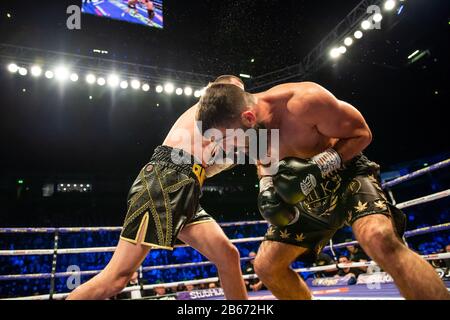 Scott Quigg / Jono Carroll Manchester Arena 7. März 2020 Stockfoto