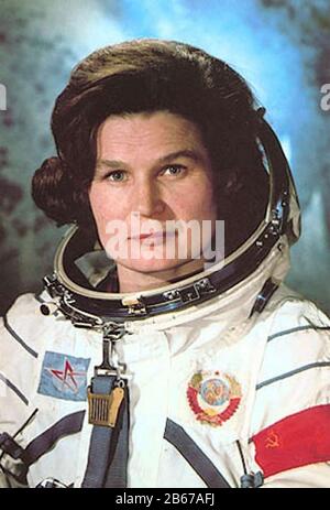 Valentina TERESHKOWA, russische Ingenieurin und erste Frau im All. Foto: Roskosmos Stockfoto