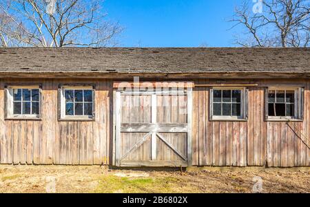 Detail einer alten Scheune in Long Island, NY Stockfoto