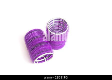 Wicklerwalzen mit großem Durchmesser isoliert Stockfoto