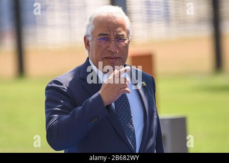 11.07.2018. BRÜSSEL, BELGIEN. Antonio Costa, Premierminister Portugals, kommt zum NATO-GIPFEL 2018. Stockfoto