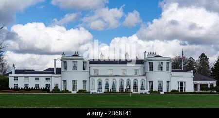 Die American Ambassador's Residence im Phoenix Park, Erbaut im Jahre 1776, war die offizielle Residenz des britischen Chief Secretary Stockfoto