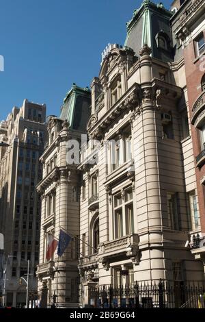 Das Generalkonsulat der Republik Polen in New York City befindet sich in 233 Madison Avenue, NYC, USA Stockfoto