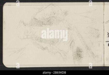 Abchlatsch der Krijttekening auf Blatt 5 recto Abchlatsch Kreidezeichnung auf Seite 5 recto Objekttyp : Skizzenblatt Artikelnummer: RP-T-1935-143-4 (V) Beschreibung: Blatt 4 derso aus Skizzenblatt LXII 28 bladen. Hersteller: Künstler: Isaac Israel Dating: 1875 - 1934 Körperliche Merkmale: Abchlatsch ein Kreidezeichen-Material: Papiertechnik: Abchlatsch Stockfoto