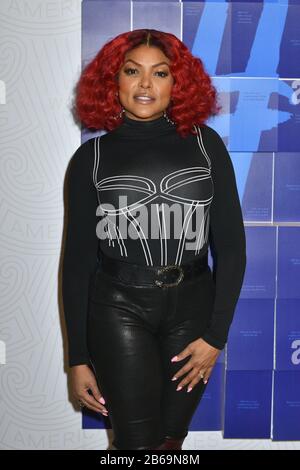 Taraji P. Henson besucht den American Express Launch Employee Appreciation Day am Grand Central Terminal Vanderbilt Hall am 6. März 2020 in New York Stockfoto