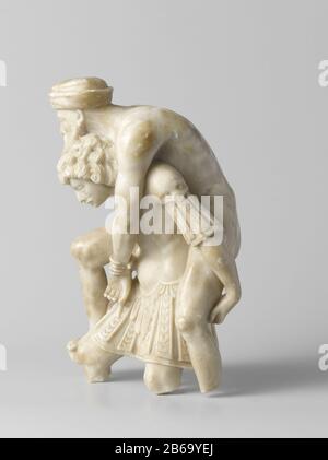 Aeneas en Anchises Aeneas en Anchises Objekttyp : Geldhouwwerk Objektnummer: BK-NM-14217-1 Hersteller: Plaatherstellung: Noord-Italië dating: 1525 - 1550 Physische Kenmerken: Witz marmeres Material: Marmere Abmessungen: H 24 cm. × b 14 cm. × d 15 cm. Stockfoto