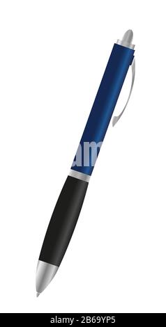 Rollerball Pen isoliert auf weißem Hintergrund Stockfoto