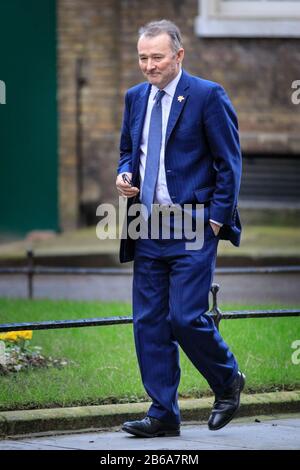 Downing Street, London, 13. Februar 2020. Simon hart, Staatssekretär für Wales, nach der Regierungsumbildung Stockfoto