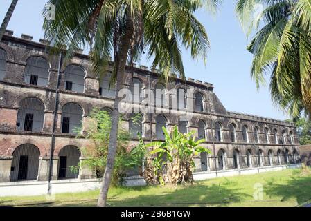 Port BLAIR, INDIEN - 4. MÄRZ 2020: Zellulargefängnis, Port Blair. Das Zellgefängnis war ein Kolonialgefängnis, in dem Freiheitskämpfer vor Indien inhaftiert wurden Stockfoto