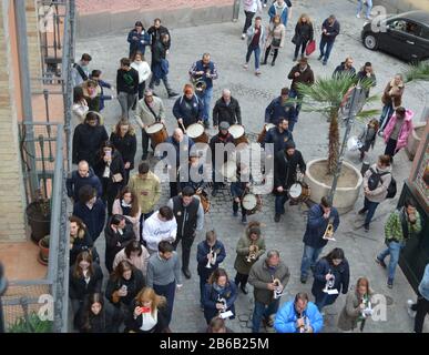 Fiesta in den Straßen von Madrid Stockfoto