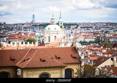 Panoramablick auf Prag Stockfoto