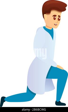 Symbol für einen podiatristischen Zauberer. Cartoon des podiatristischen Vektorsymbols für Webdesign isoliert auf weißem Hintergrund Stock Vektor