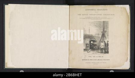 Astronomische Beobachtungen am Royal Observatory, Edinburgh (titel op object) Astronomische Beobachtungen am Royal Observatory, Edinburgh (title object) Objekttyp: Buch Artikelnummer: RP-F 2001-7-1380 Aufschriften/Marken: Name, verso vorderes Cover, gedruckt und handschriftlich: "Präsentiert von The Merry Docks & Harbour Bd", auf einem Buchschild in einer Bibliothek der Universität Liverpool Name, verglichen mit flach, gedruckt und handschriftlich." Jg Barelay E [..] 54 Lombard Street E.C. London'Vervaardiging Dating: 1830-1886 Material: Papier Foto Leder Technik: Albumin Druck / Druck / Heliogravur Stockfoto
