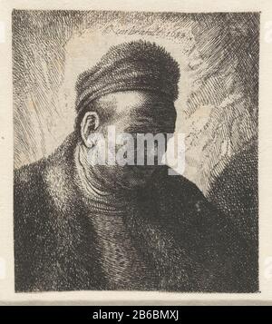 Bärenloser Mann mit Fellhut und Fellmantel Bärenloser Mann mit Fellhut und Fellmantel Objektart: Bild Artikelnummer: RP-P-1957-324Catalogusreferentie: Neu Hollstein Hollstein Holländisch und Flämisch (Rembrandt-Text) 102-Kopie A-Aufschriften / Marken: Sammlermarke, Verso, gestempelt: Lugt 2228 Sammlermarke, Verso, gestempelt: Gestempelt Lugt 2760 Sammlermarke, Verso, gestempelt: Lugt 548 Hersteller: Druckmaschine Cornelis Danckerts (I) (Studio) zum Druck durch Rembrandt van Rijn (denkmalgeschütztes Gebäude) Datum: 1633 Material: Papiertechnik: Ätzmaße: Blatt: H 73 mm (innerhalb der Plattenkante abgeschnitten) × W 68 mm (abgeschnitten mit Stockfoto