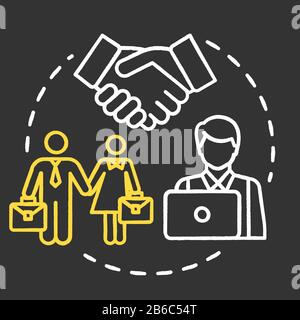 Symbol für das Farbkonzept Kreide RGB. Einstellung für die Position. Bewerbung für die berufliche Laufbahn. Graduiertenförderung. Leerstandsidee. Vektor isoliert Stock Vektor