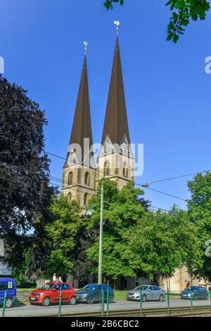 Neustädter Marienkirche, Papenmarkt, Bielefeld, Nordrhein-Westfalen, Deutschland Stockfoto