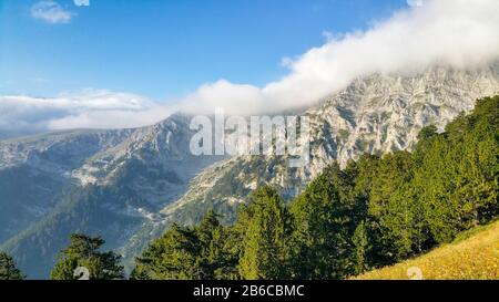 Berglandschaft im griechischen olympus Nationalpark Stockfoto