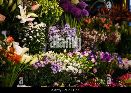 Mix Sommer Blumen aus der Nähe Stockfoto