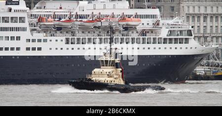 Saga Sapphire kommt zum letzten Besuch in Liverpool an, bevor sie mit Ian Fairbrother/Alamy Stock-Fotos verschrottet wird Stockfoto