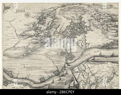 Belagerung von Bergen op Zoom 1622 RP-P-AO-16-125A Belagerung von Bergen op Zoom, 1622 Objekttyp : Neues Bild drucken Artikelnummer: RP-P-AO-16-125ACatalogusreferentie: FMH 1467Hollstein Dutch 44 Inschriftstücke / Marken: Sammlermarke, links unten, gestempelt: Blindstempel Archiv Kriegsministerium Beschreibung: Karte die gescheiterte Belagerung von Bergen op Zoom durch die spanische Armee unter Spinola und Velasco vom 18. Juli bis 3. Oktober 1622. Plan der Stadt und der umliegenden Wasserstraßen und Einkreisung durch die spanischen Truppen. Rechts eine Karte des breiteren Bereichs in brabantisch mit sich kräuselnden Kanten. Rechts oben ein kleines Band mit drei Textzeilen Stockfoto