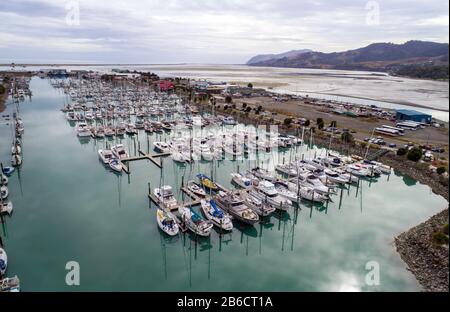 Bild von Tim Cuff - 2. März 2020 - Nelson Marina, Nelson, Neuseeland Stockfoto