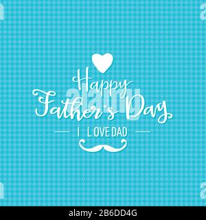 Glückliche Väter-Tageskarte Stock Vektor