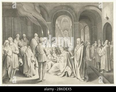 Beschneidung von Christus Beschneidung von Christus Eigenschaft Typ: Bild Artikelnummer: RP-P-1890-A-15905Katalogusreferentie: Hollstein Dutch 59-1 (2) Anmerkung 2 (3), drei Zustände in den RMA-Aufschriften / Marken: Sammlermarke, darunter, gestempelt: Lugt 2228 Hersteller: Printmaker: Nicolaes de Bruyn (Bauinspiz) Hendrick Goltzius Ort Herstellung: Niederlande Datum: 1620 Physische Merkmale: Fahrzeugmaterial: Papiertechnik: Engra (Druckverfahren) Abmessungen: Plattenkante: H 381 mm × W 517 mmToelichtDe Zusammensetzung von Nicolaes de Bruyn war ins Stockfoto