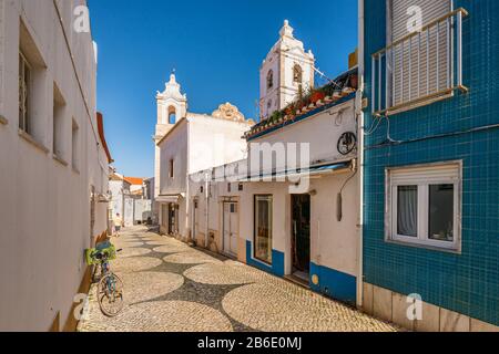 Lagos, Portugal - 6. März 2020: Kirche Santo Antonio in Lagos, Portugal Stockfoto
