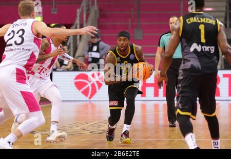 Bonn, Deutschland. März 2020. Telekom Dome, Basketball, FIBA Champions League, Telekom Baskets Bonn vs. AEK Athen FC: Kendrick Ray (Athen) Credit: Jürgen Schwarz/Alamy Live News Stockfoto