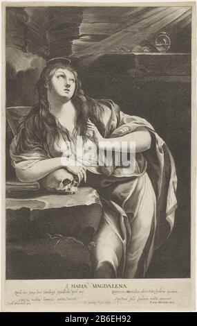 Penitent Maria Magdalena S Maria Magdalena (Titelobjekt) Penitent Mary Magdalenas. Maria Magdalena (Titelobjekt) Objekttyp: Bild Artikelnummer: RP-P-1907-2369Katalogusreferentie: IFF 17. siècle 47 Aufschriften / Marken: Sammlermarke, Verso, gestempelt: Lugt 2228 Hersteller: Druckbildner: Pierre Daret (denkmalgeschütztes Objekt) zum Gemälde von Jacques Blanchard (denkmalgeschütztes Gebäude) Herausgeber: Pierre Mariette (I) (Bauführer) Ludwig XIII. (König von Frankreich) (denkmalgeschütztes Gebäude) Herstellung: Druckerei-Paris zum Malen: Frankreich Verleger: Pariser Privilegien-Grantor: France da Stockfoto