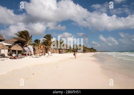 Strand von Akumal in Quintana Roo, Mexiko Stockfoto