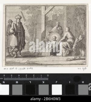 Christuskind spreekt vanuit de kribbe tot een OosterlingUnser lieber Herr! EY so lüg Objektart: Prente boekillustriatie Objectnummer: RP-P-1896-A-19368-2482Catalogusreferentie: Van Eeghen 3781 Inscriptions / Merken: Sammlermarke, Verso, gestempelt: Lugt 2228 Hersteller: Pfrentmacher: Caspar Luykenuitgever: Christoph Plakekker Abmessungen: Martin Weigbücker: Martin Drük H 85 mm × b 115 mmToelichtingillustratie uit: Abraham a Sancta Clara. Heilsames Gemisch Gemasch, Stockfoto