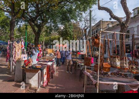 Flohmarkt in San Telmo, Buenos Aires, Argentinien Stockfoto