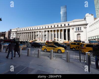 Das James A Farley Building, Post Office, Penn Station New York City Stockfoto