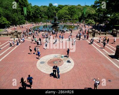 Bethesda Fountain, Central Park New York Stockfoto