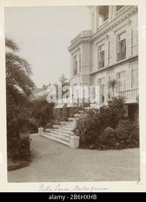 Der Eingang zum Garten des Hauses Villa Louise Villa Louise in Menton Menton Garavan (Titelobjekt) Der Eingang zum Garten des Hauses Villa Louise in Louise MentonVilla Menton Garavan (Titelobjekt) Objektart: Fotos Artikelnummer: RP-F 2007-359-21 Hersteller: Fotograf: Henry Peacock Wer: Ldrecht (möglich) Herstellung: Frankreich Datum: CA. Von ca. Technische Merkmale: Albumindrucke auf Fotopapier auf Karton Albuminmaterial: Papierkartontechnik: Albumdruck Abmessungen: Foto: H 222 mm × W 164 mmblad: H 322 mm × W 498 mmOnderwerp Stockfoto