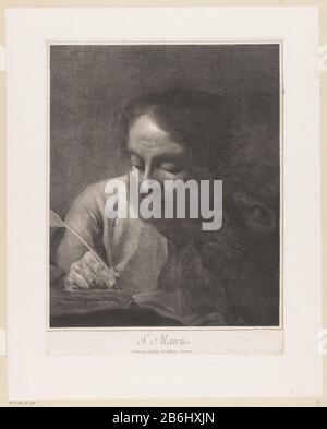 Der Evangelist Marcus mit dem Löwen S Marcus (Titelobjekt) Der Evangelist Markus mit dem Löwen. Marcus (Titelobjekt) Objekttyp: Bild Artikelnummer: RP-P-ob-36.938Catalogusreferentie: Rava (Pitteri) 103 Aufschriften / Marken: Sammlermarke, Verso, gestempelt: Lugt 240 Hersteller: Druckmaschine Giovanni Marco Pitteri (börsennotiertes Objekt) zum Gemälde: Giovanni Battista Gazzetta (auf Objekt angegeben) Anbieter von Privilegien: Senat von Venedig (angegebenes Objekt) Venedig-Datum: 1712 - 806 Physische Merkmale: Engra-Material: Papiertechnik: Engra-Messungen (Druckverfahren) Stockfoto