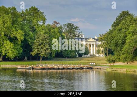 Siehe, Schloß, Wörlitzer Gartenreich, Sachsen-Anhalt, Deutschland Stockfoto