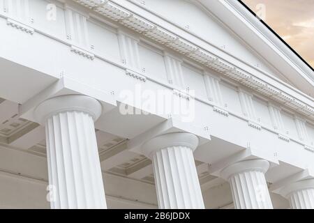 Der Tempel von Theseus in Wien ist eine moderne Kopie des griechischen Tempels von Hephaestus Stockfoto