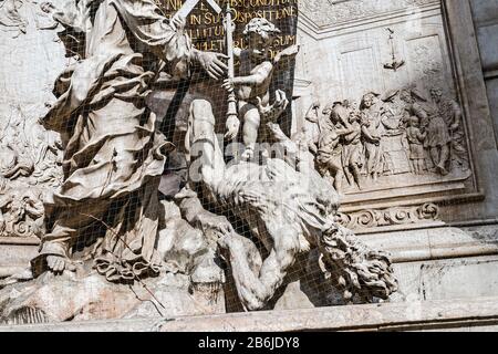 Wien, ÖSTERREICH - 23. MÄRZ 2017: Pestsäule der Heiligen Dreifaltigkeit in Wien Stockfoto