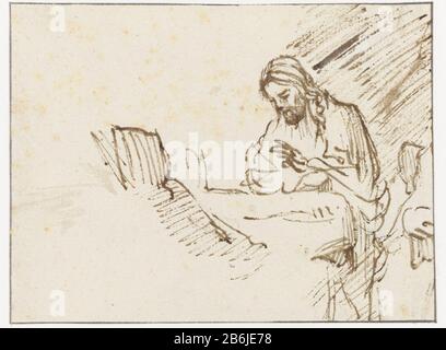Die Versuchung Christi Die Versuchung Christi Eigenschaft Typ: Zeichnung Objekt-Nr.: RP-T-1880-A-2062Katalogusreferentie: Benesch A88 Hersteller: Zum Zeichnen: Willem Drost (Kopie an) zum Zeichnen: Rembrandt van Rijn (Namensnennung abgelehnt) dating: Nach 1650 - nach ca. 1655 Physischen Merkmalen: Reedstift und braune Tinte, Bürste und hellgraue Tinte, über Spuren schwarzer Kreide; Randlinien im Stift und dunkelgrauem Tintenmaterial: Papierfarbtechnologie: Stift-/Bürstenabmessungen: H 88 mm × W 118 mm Stockfoto