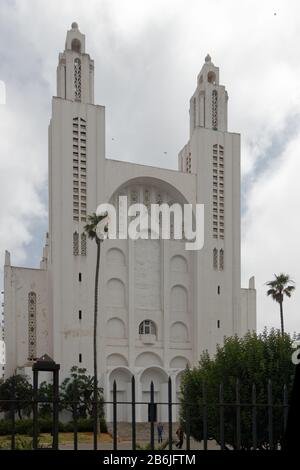 Moderne Kathedrale Von Casablanca Stockfoto