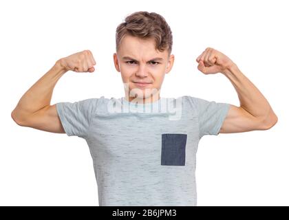 Junge Emotionen und Zeichen Stockfoto