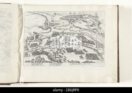 Dieppe befreite von Heinrich IV., 1590 Serie 4 französische, deutsche und englische Ereignisse, 1576-1610 (Serientitel) der belauschte Dieppe entsetzt von Heinrich IV., 11. Februar 1590. Die Schlacht im Vordergrund, in der Ferne eine Stadtkarte Dieppe in der Overhead-Ansicht. Mit 8 Zeilen in deutscher und zwei Zeilen in französischer Sprache. Ongenummerd. Hersteller : Druckerhersteller French High Mountain (Werkstatt) Ort Herstellung: Köln Datum: 1590 - 1612 Physikalische Merkmale: Ätzmaterial: Papiertechnik: Ätzmaße: Plattenkante: H 215 mm × W 280 mm Thema: Kampf, Kampf im allgemeinen französischen Religionskrieg, wenn: 1590-02 Stockfoto