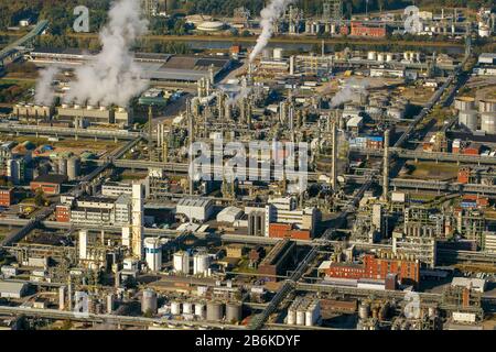 , Areal des Chemieparks Marl (ehemals Chemische Werke Huls AG), 28.10.2012, Luftbild, Deutschland, Nordrhein-Westfalen, Ruhrgebiet, Marl Stockfoto