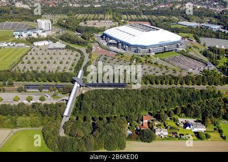 Veltings Arena in Gelsenkirchen, 03.09.2011, Luftbild, Deutschland, Nordrhein-Westfalen, Ruhrgebiet, Gelsenkirchen Stockfoto