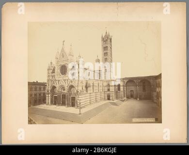 Siena Dom di Siena Objektart: Fotos Artikelnummer: RP-F F17088 Hersteller: Fotograf: Paolo Lombardi dating: CA. 1849 - ca. Abmessungen des Albumindrucks: Foto: H 196 mm × W 255 mmOnderwerp Stockfoto