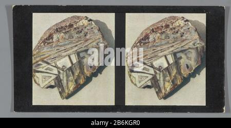 Querschnitt der agaatsteenTramümmer-Achat (Titelobjekt) Serie 40 Aus dem Reich Mineral I. Aus der Quarzgruppe. Nr. 253-258 (Serientitel Objekt) Objektart: Fotomechanischer Druck Stereobild Artikelnummer: RP-F10397 Aufschriften / Marken: Text, Verso, gedruckt: "Chromoplast-Bild Nr. 257'nummer, Verso, gedruckt:." 5'tekst, verso, gedruckt "Nr. 437 756'tekst, verderer gedruckt": 142, "schwerer" Farbenfotografische Gesellschaft (auf Objekt angedeutet) Klischeehersteller: Weit Stockfoto